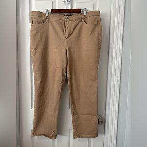 Gloria Vanderbilt Women's Straight Leg Jeans in Tan